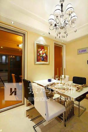 145平米现代简约家装设计 景鸿装饰在太原齐装网的装修效果图解析